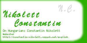 nikolett constantin business card